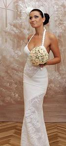 свадебное платье вязаное